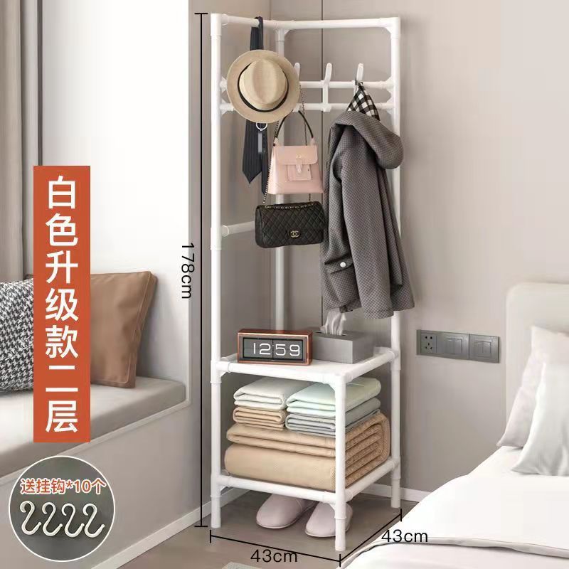 Percha de ropa de esquina multicapa ensamblada esquina dormitorio ligero lujo colgar percha de ropa multifuncional almacenamiento estante de piso doméstico