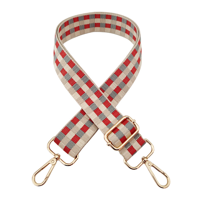 Polyester Plaid Bag Strap display picture 7