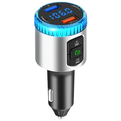 Bc77A Colorful Atmosphere Light Bluetooth Hands-free dəstləri - silver