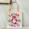 White Strawberry Bear - Felt Bag