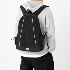 通勤書包女日系簡約大學生電腦背包慵懶風高中生初中生上課雙肩包