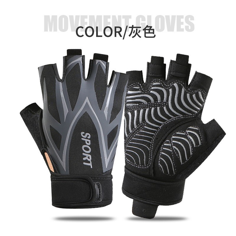 Guantes de fitness equipo de entrenamiento de las mujeres barra horizontal protección de la muñeca antideslizante deportes anti-capullo de silicona antideslizante guantes de montar hombres