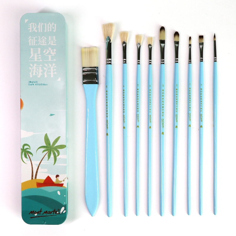 Huiyoumei Pincel Pintura al óleo Acrílico Gouache Pigmento de acuarela Lobo Hao Pincel de lana Tratamiento preferencial Pincel Montmart