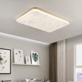 Ультратонкий кремовый японский потолочный светильник для гостиной, комнатный светильник, защита глаз