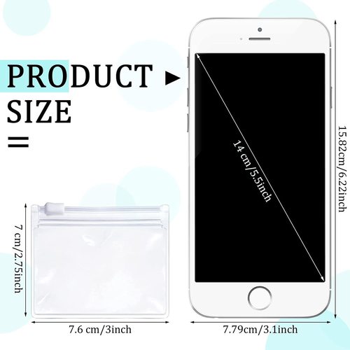 Transparent EVA travel ziplock bag pill bag Sealed EVA vitamin pill refill bag jewelry bag
