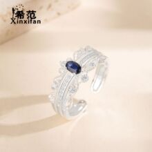 s925���y��Ȼ�{��ʯ��ָŮ�ʹڶ���һָ�h�ɲ�֕r�Ђ���ʳָ��