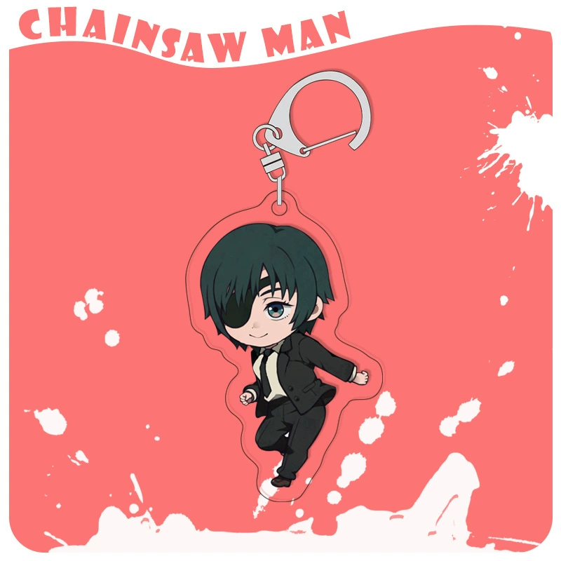 Chainsaw, acrylic keychain, double-sided pendant, 4mm