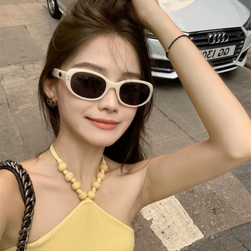 White trend sunglasses