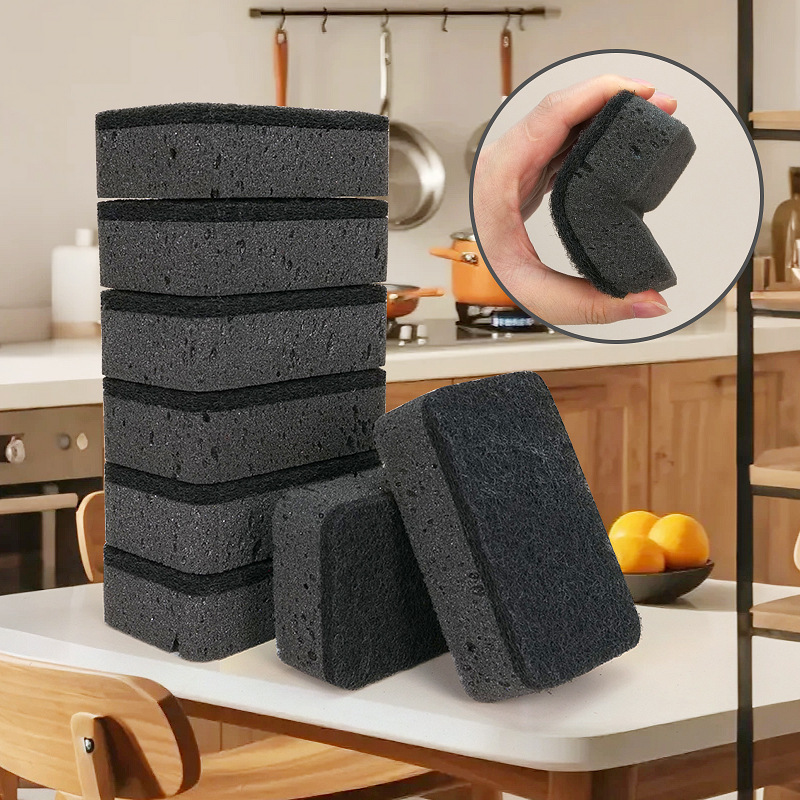 Cross-border color dishwashing sponge seaweed sponge block absorbent scouring pad household kitchen household cleaning factory
