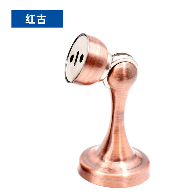 Tapón de puerta de acero inoxidable puerta de madera para el hogar sin perforar succión de suelo fuerte puerta de succión magnética a prueba de viento venta caliente transfronteriza resistencia de puerta silenciosa Tapón de puerta image 12