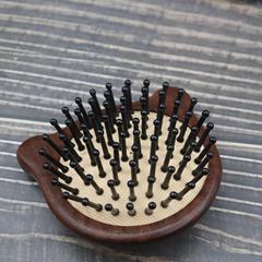 Factory Gold Silk Sandalwood Air Cushion Comb for Girls, Small and Cute Bear Air Cushion Comb, Sandalwood Meridian Massage Comb, Wholesale