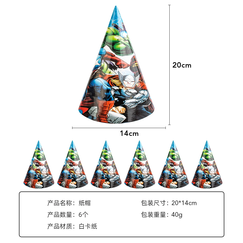 The Avengers, children's triangular set, mask, tableware, Birthday gift