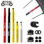 MQUZI山地公路自行车碳刀车圈法式可拆卸延长气嘴铝合金50/80MM