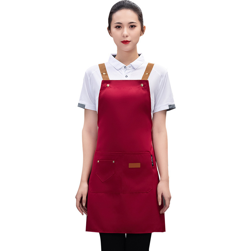エプロンカスタマイズされた新しい薄い夏のケータリング特別な女性のプロモーション広告卸売防水、耐油、防汚印刷ロゴ|undefined