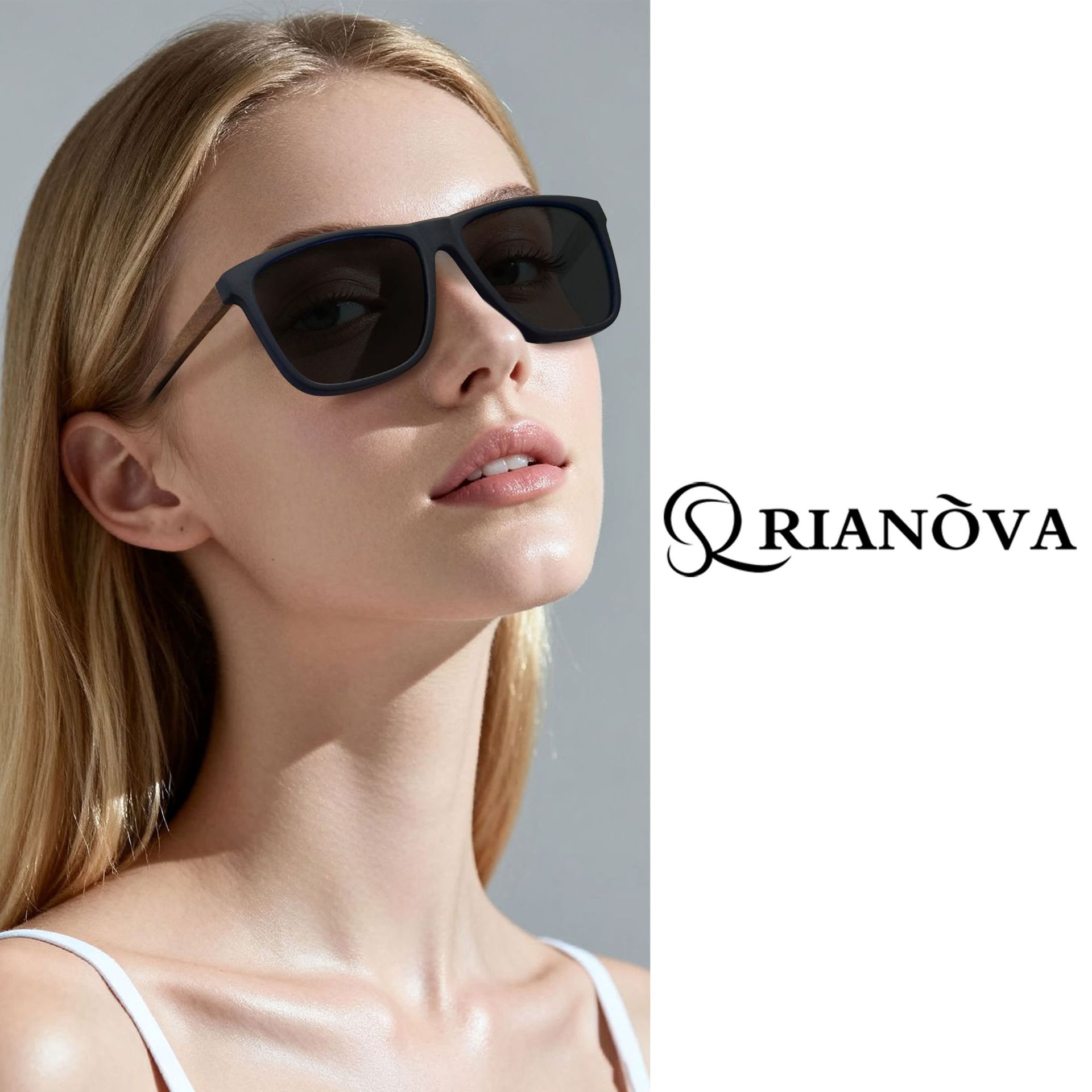 2026 New Wooden Leg Polarized Sunglasses for Men and Women Small Frame Trendyy Fashion Sunglasses Retro Tr Frame 7736Wd