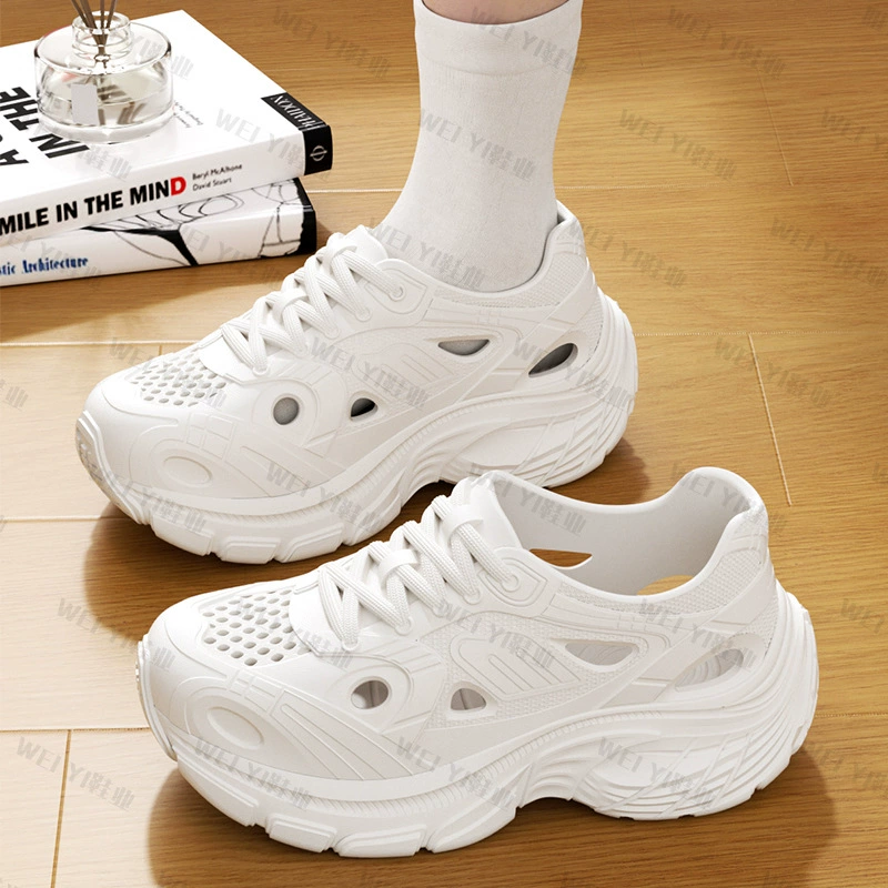 Универсальная верхняя одежда, женская обувь для папы, летняя спортивная обувь, повседневная дышащая уличная полая дышащая женская обувь в стиле ретро