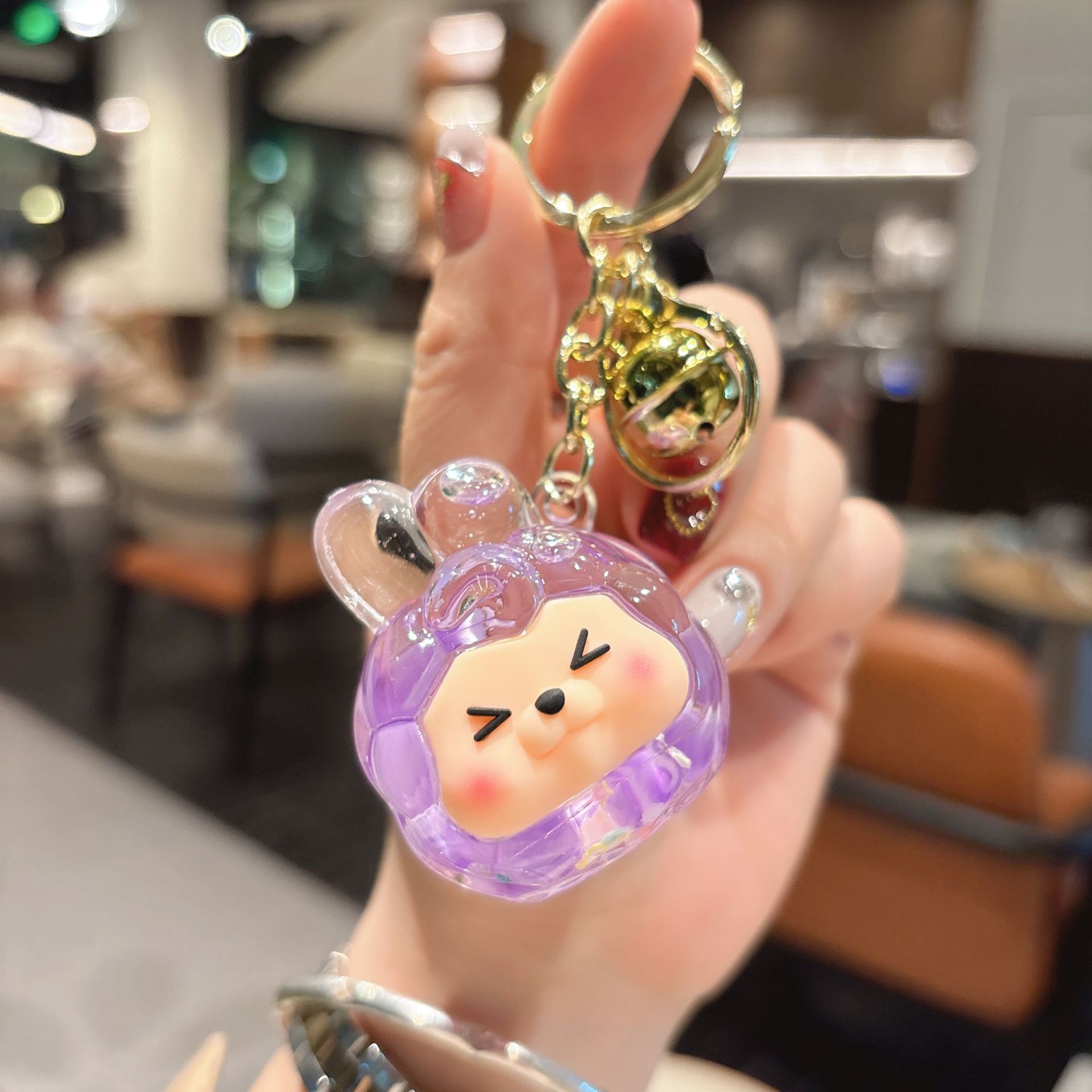 50g Weight Bag Pendant, Keychain Classification 1 Piece Quantity Festival, Shopping Occasion Acrylic Material Cartoon Character Pattern Unisex Gender Cute Style 1 Piece Cute Cartoon Character Acrylic Unisex Bag Pendant Keychain 11