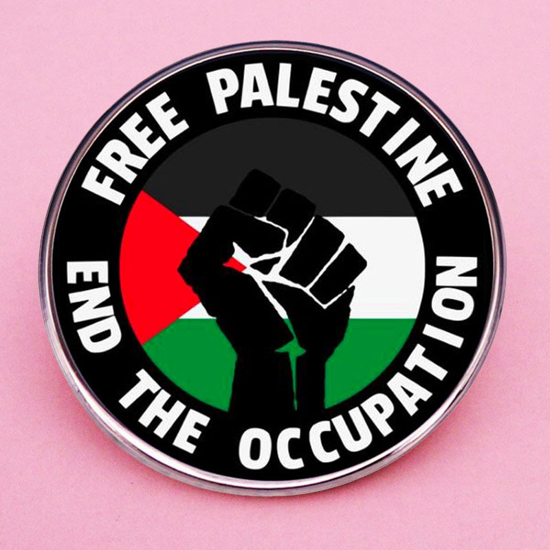 Palestina libre broche ocupación final Palestina bandera pin insignia accesorios de aleación de metal