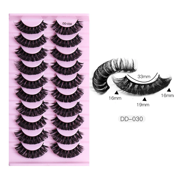 10 pair of Russian volume DD-030