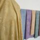 Spring and summer new bamboo leaf plum blossom fabric drape Chinese dress cheongsam pants cardigan clothing designer fabric