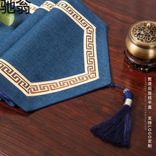d3t新中式桌旗现代简约中国风长条布餐桌装饰布禅意茶台茶桌布艺