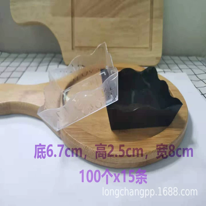 Одноразовый пластиковый PS прозрачный мусс базовый торт западная точка квадратный мусс десертный лоток оптовая продажа с фабрики