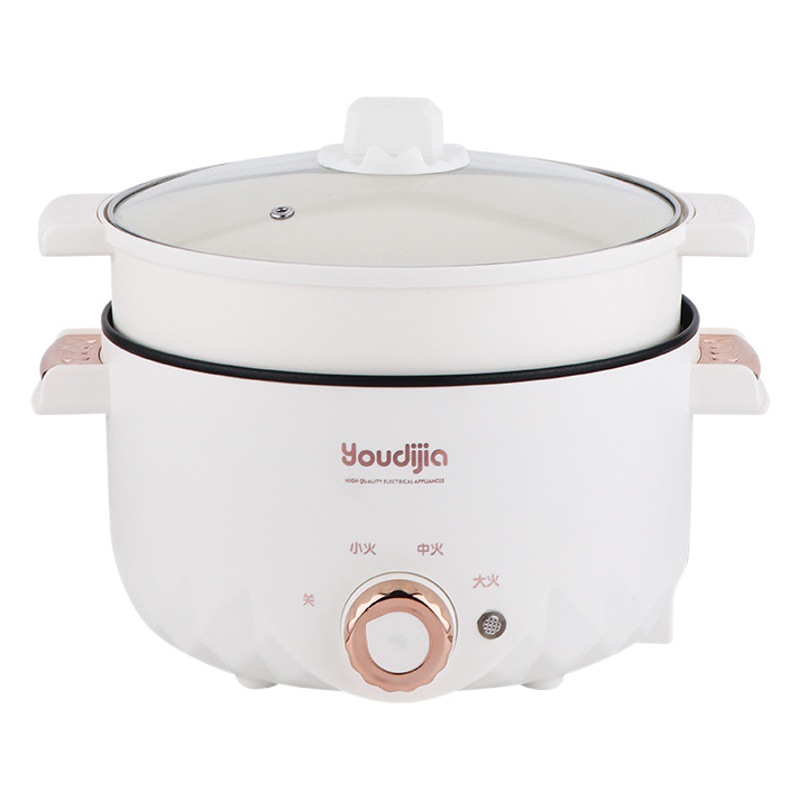 Hotpot eléctrico multifuncional para el hogar cocinador eléctrico dormitorio pequeño cocinador eléctrico