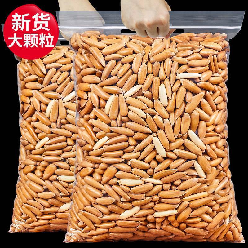 Extra Large Granules of Brazilian Pine Nuts, Hand-Peeled Pine Nuts, New Arrival Special Snacks for Pregnant Women, Bulk Nuts and Dried Fruits