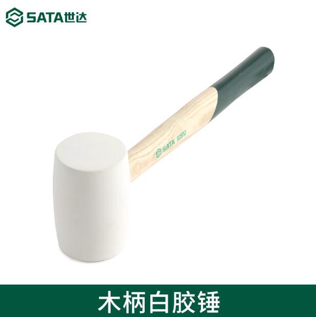 世达工具木柄白胶锤橡胶锤橡皮锤子榔头安装锤防震锤92912 92913