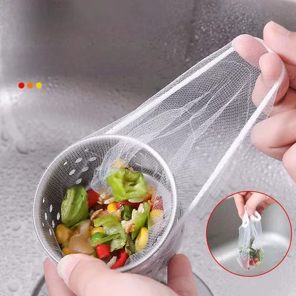 Kitchen Sink Filter Screen Sewer Sink Sink Vegetable Basin Drain Outlet Floor Drain Disposable Residue Over-leakage Mesh Bag