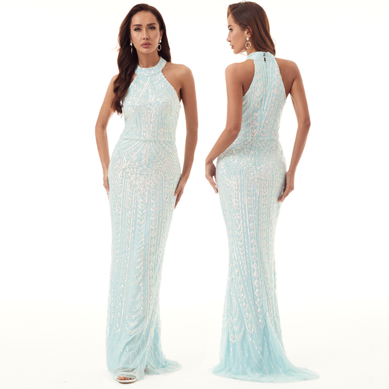 Elegant sexy long evening dress