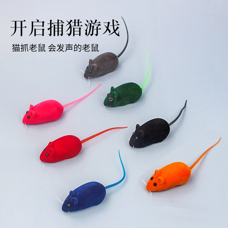 Cat Toy Vinyl Flocking Voice Mouse Cat Toy Faux Fur Mouse Pet Toy Cat Supplies 6 Cat Toy Vinyl Flocking Voice Mouse Cat Toy Faux Fur Mouse Pet Toy Cat Supplies 6