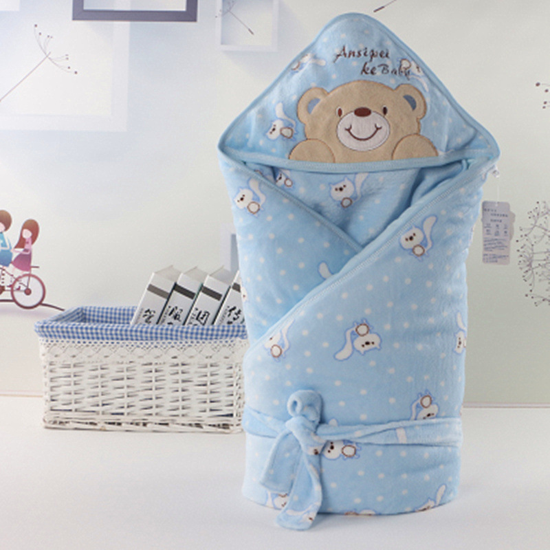 Anspeik Baby Cushion Newborn Extra-large Thickened Bag Birth Room Swaddling Towel Newborn Gallbladder-free Bag Towel