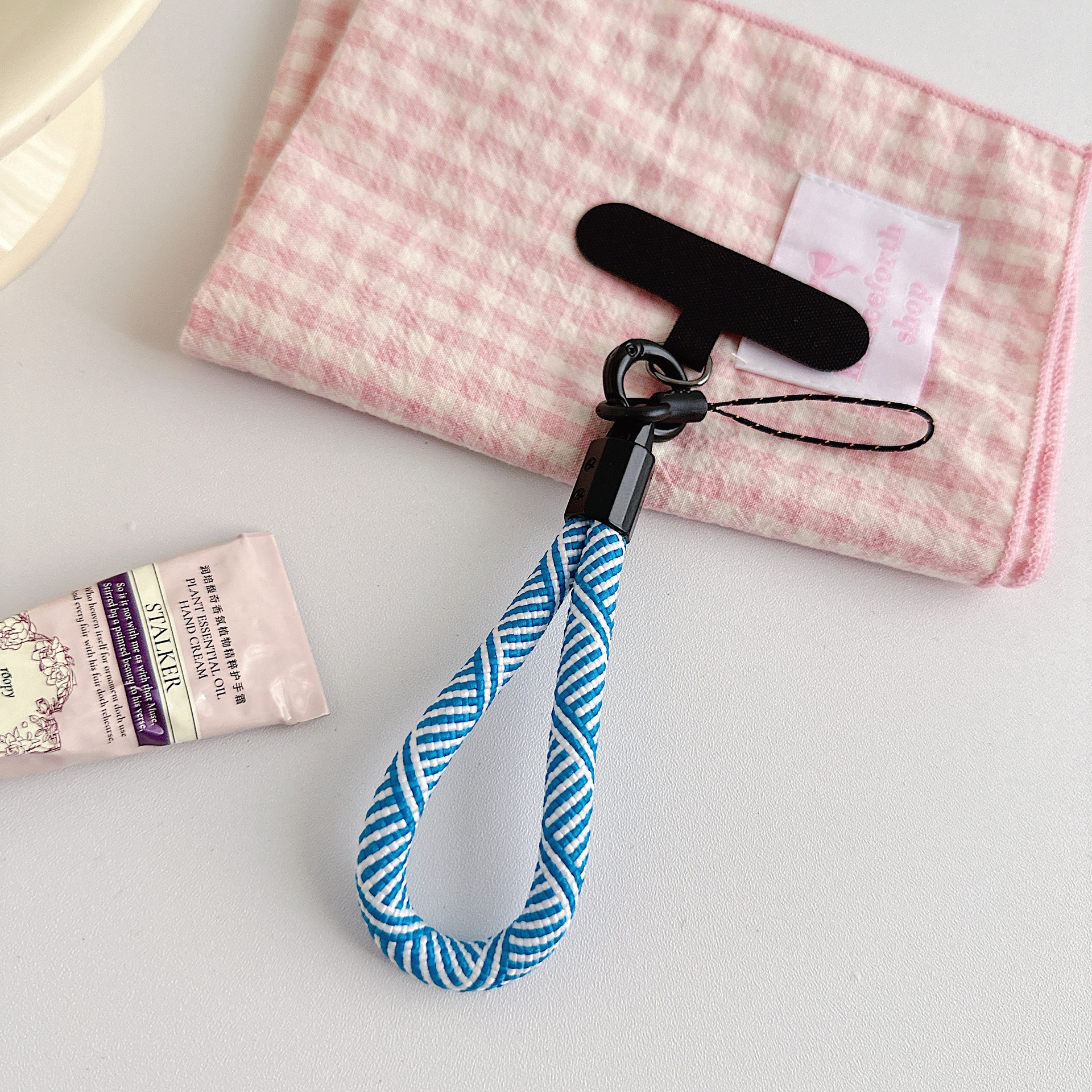 Teléfono móvil de nylon tejido corto con clip multifuncional bolso portátil colgante accesorios colgante universal