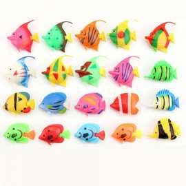 仿真鱼小鱼鱼缸水族箱装饰小漂浮仿真热带模型小塑料鱼假鱼