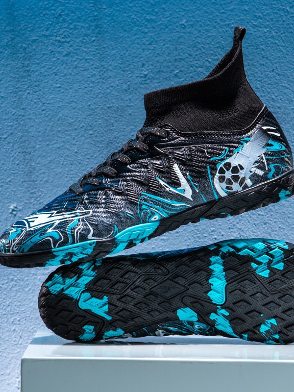 Zapatos de fútbol de clavos transfronterizos de alto impacto para niños y niñas, zapatos de entrenamiento antideslizantes transpirables para adultos, zapatos deportivos de competición de clavos largos