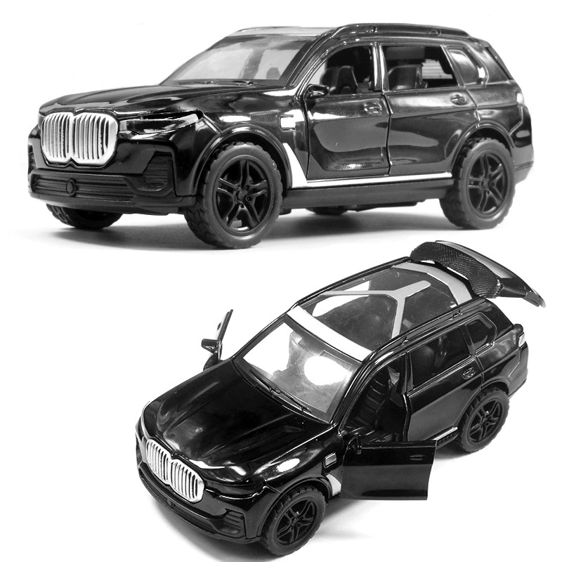 Реалистичный внедорожный металлический гоночный автомобиль с подсветкой и музыкой, модель авто, игрушечная машина для мальчиков, подарок на день рождения, оптом