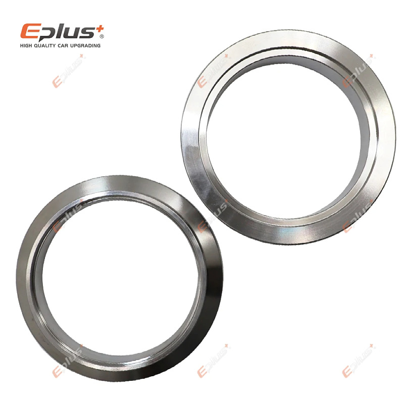 Exhaust Pipe Male and Female Flange Kit Car Modification Pipe Clamp Manufacturer In-Stock 304 Stainless Steel V-Type Clamp Hoop