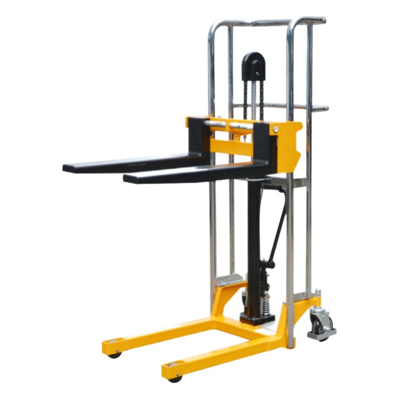 Apilador pequeño elevador plataforma de carga y descarga carretilla elevadora de equipaje Qianbao eléctrico ligero manual hidráulico