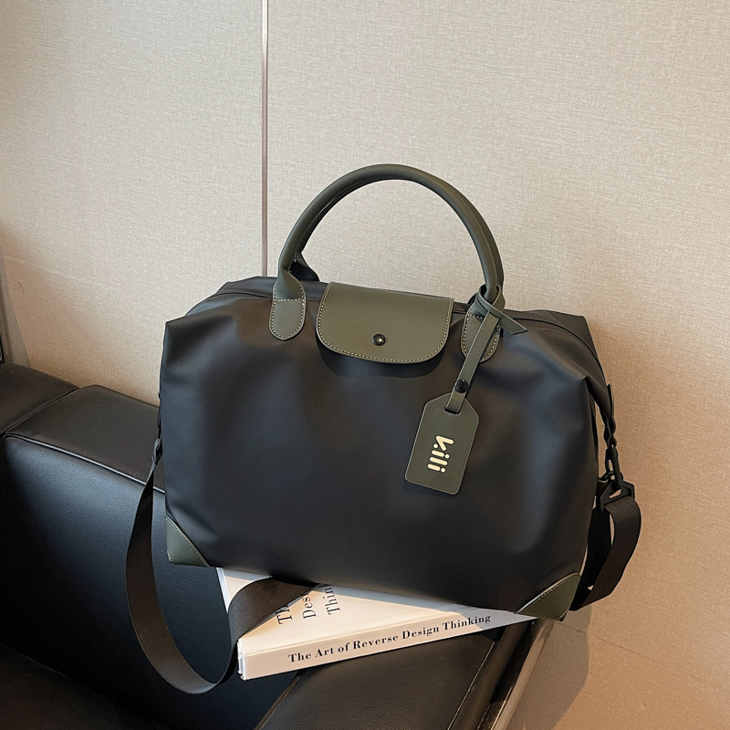 Cross-Border Wholesale Leather Film Travel Bag, Business Trip Luggage Bag, Commuting Storage Large-Capacity Cross-Body Yoga Fitness Bag