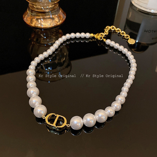 Pearl Retro Necklace for Women, Ins Cool Style Collar Chain, Lightweight Luxury, Unique Design,  New Trend Clavicle Chain