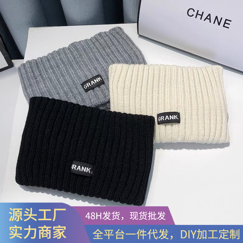 毛线针织发带女日常外戴网红2023年新款宽边发箍秋冬外出冬季头箍