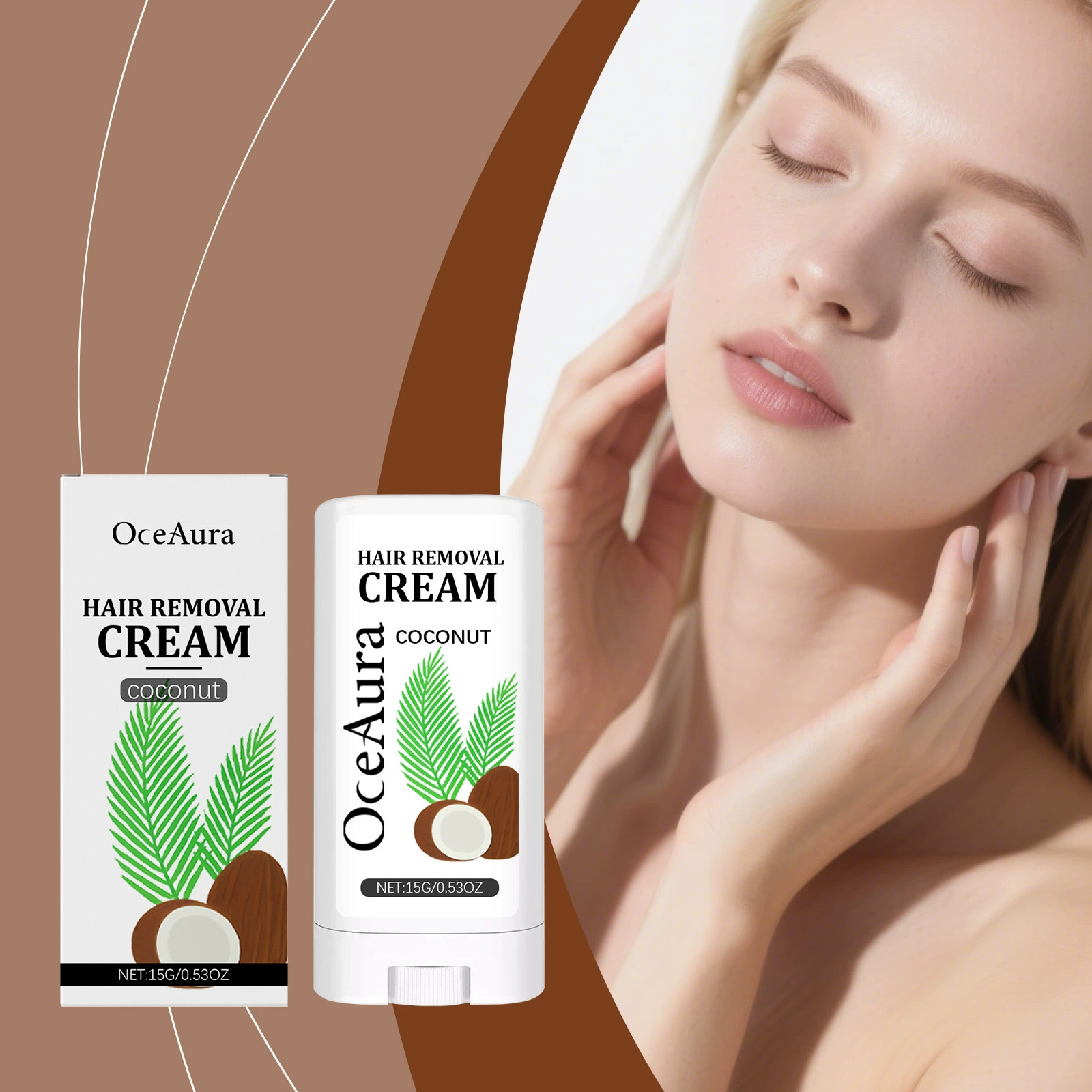 OceAura Женская палочка для ухода за волосами с нежными ингредиентами, очищающая палочка для удаления волос, освежающая, увлажняющая, палочка для ежедневного ухода