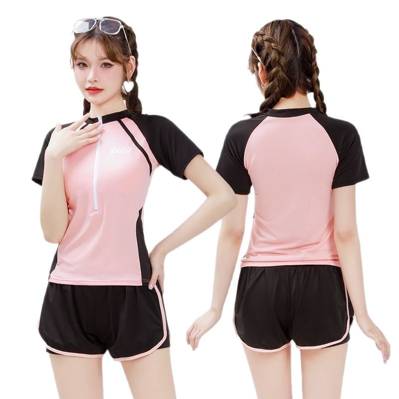 trajes de baño de carreras mujeres 2025 explosión conservadora división trajes de baño de mujeres adultas cubrir la piel delgada trajes de baño de chicas al por mayor