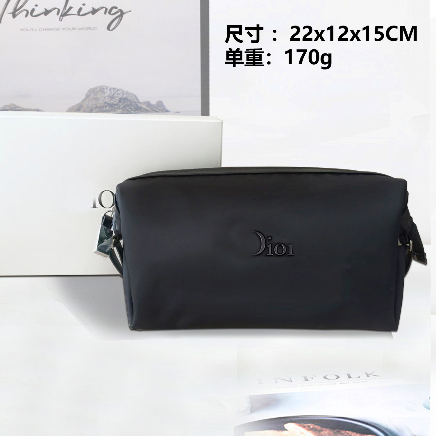 新しい化粧品バッグ、国内向けピンクのスペースコットン、超柔らかさ、ポータブル、高級ハンドバッグ、化粧品収納バッグ