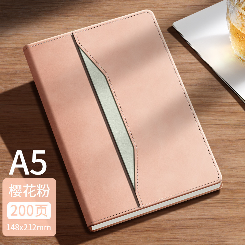 A5 cuaderno de negocios personalizado logotipo de alto valor facial cuaderno de oficina notas de reuniones diarios papelería al por mayor