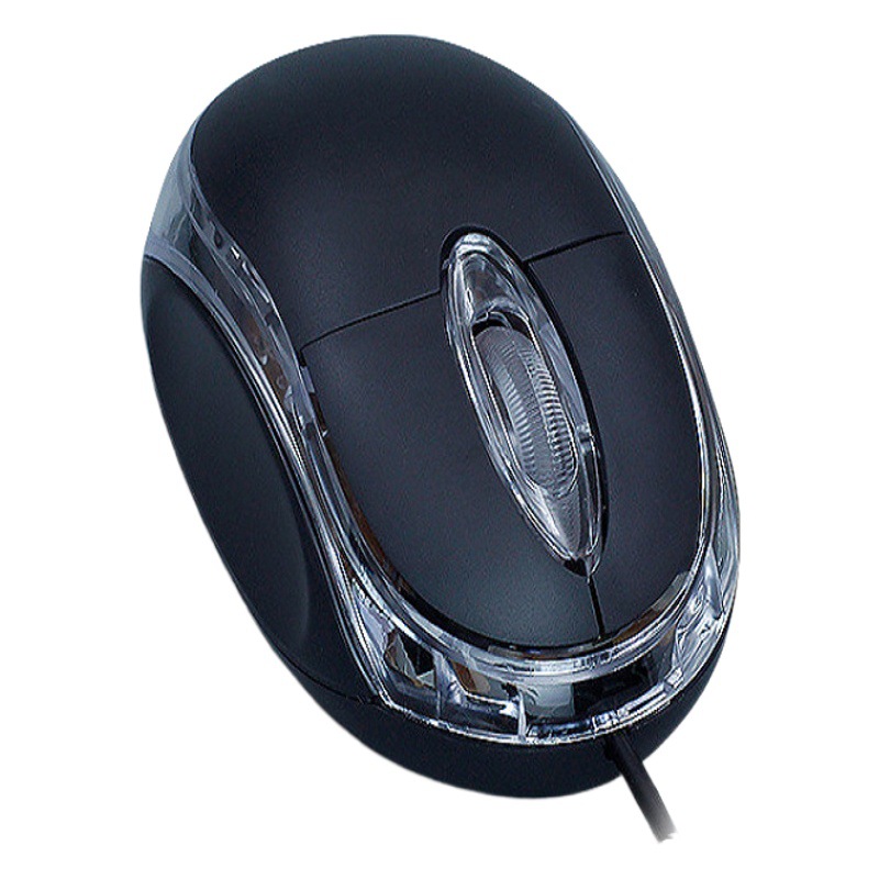 Wired pequeño ratón fotoeléctrico transfronterizo caliente USB Oficina regalo de negocios mini luminoso pequeño ratón Comercio exterior al por mayor