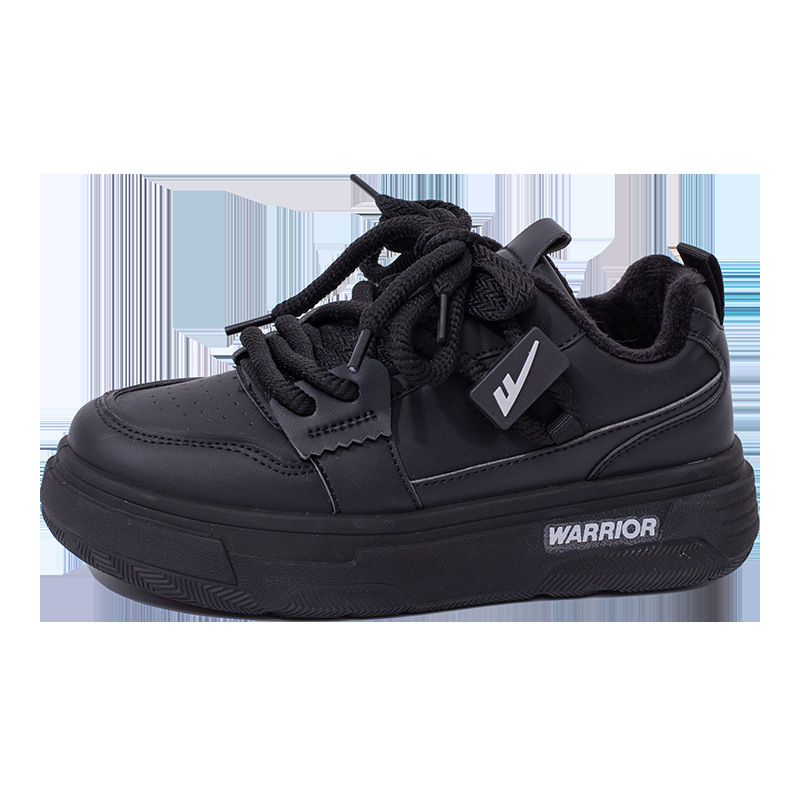 Backforce cuero de moda confort de tendencia zapatos de skate de suela gruesa de alto valor de la apariencia calentamiento de estilo universitario zapatos de algodón de color universal