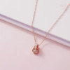 Necklace stainless steel, pendant, accessory, does not fade, simple and elegant design, internet celebrity