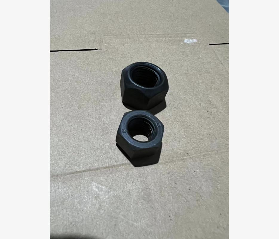 8级发黑   GB6185.1  2型全金属六角锁紧螺帽(端面椭圆) M10